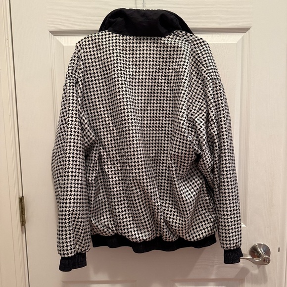 VINTAGE Windbreaker Houndstooth Pattern Size S - Picture 4 of 4